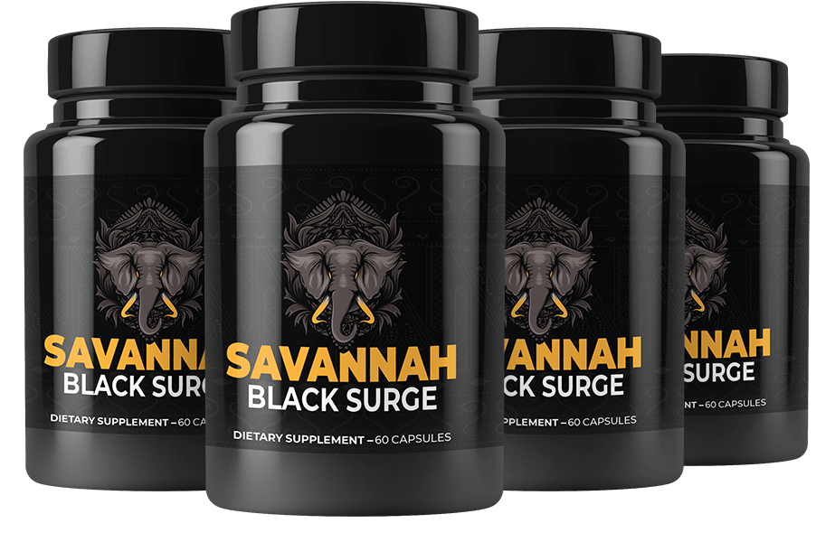 Savanna Black Surge four bottles